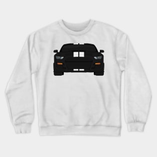 Shelby GT500 2020 Shadow-Black + White Stripes Crewneck Sweatshirt